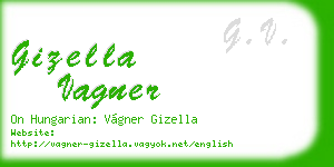 gizella vagner business card